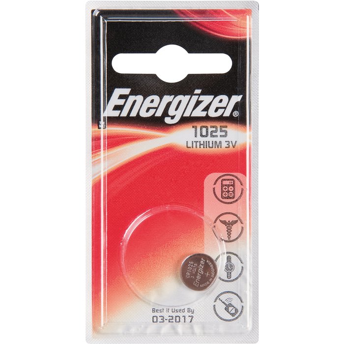 Pile bouton lithium 3V - CR1025 - Energizer-1