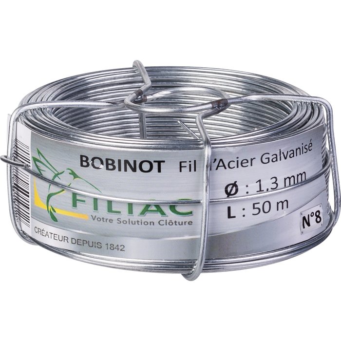 Fil d'attache Filiac - Acier galvanisé - Longueur 50 m-1