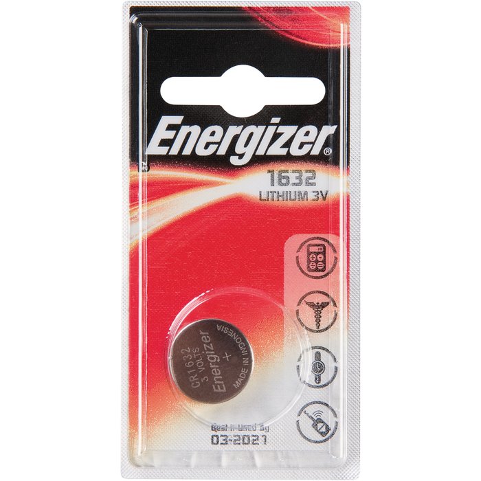 Pile bouton lithium 3V - CR1632 - Energizer-1