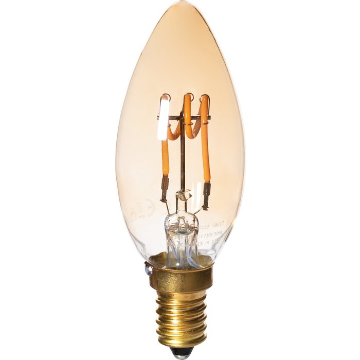 Ampoule LED flamme - Déco - P60 - Aric - E14 - 2,5 W - 75 lm - 2200 K - Dimmable-1