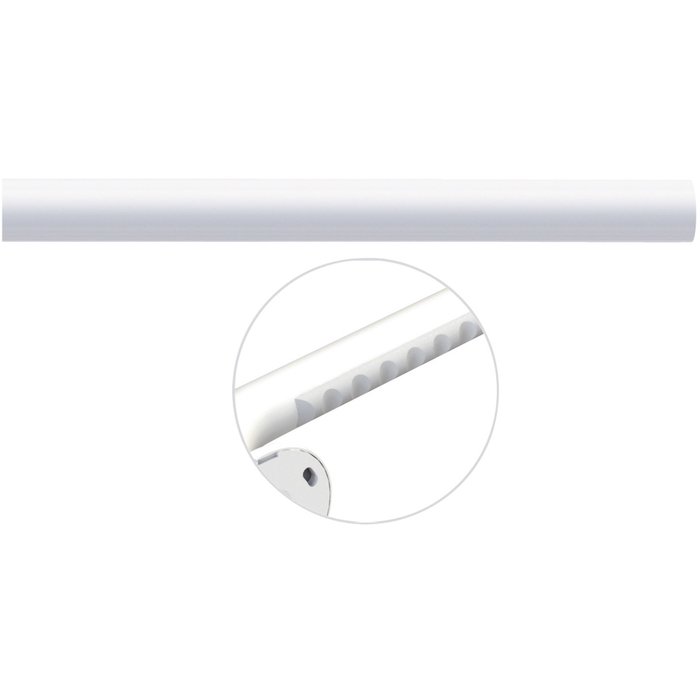 Tube droit blanc - 660 mm - Ø 33 mm - Ergosoft - Pellet ASC-1