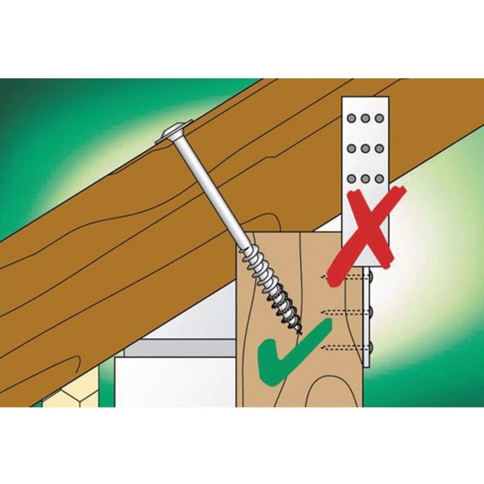 Vis charpente - Spax - Tête large bombée - Acier zingué-4