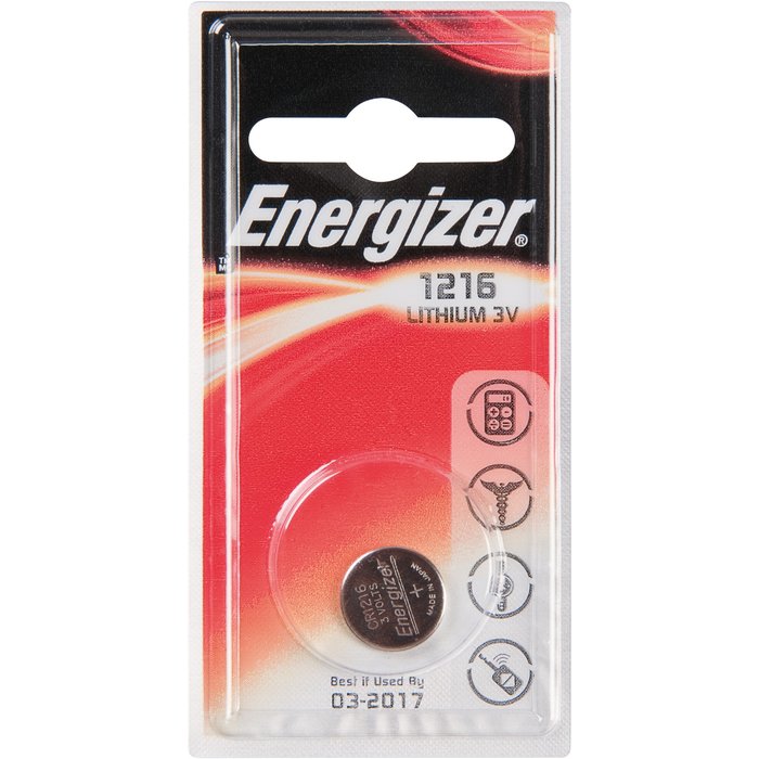 Pile bouton lithium 3V - CR1216 - Energizer-1