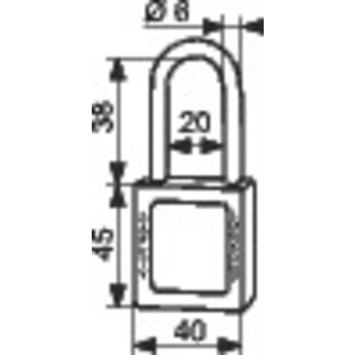 Cadenas de consignation - Avec 1 clé-1