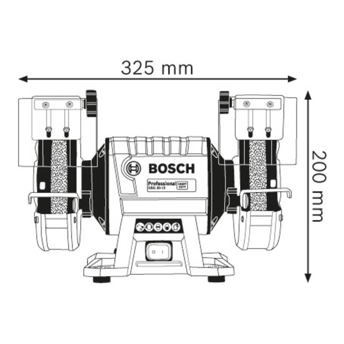 Touret à meuler GBG 35-15 Bosch - 350 W-3