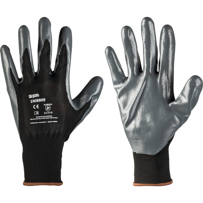 Gants de précision nitrile Eurotechnique - Gris - Taille 7-1
