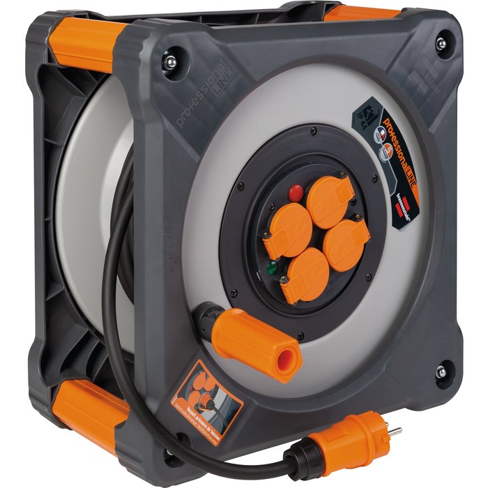 Enrouleur de câble cube IP 44 Brennenstuhl - H07RN-F 3G 1,5 mm² -  Longueur 40 m-1