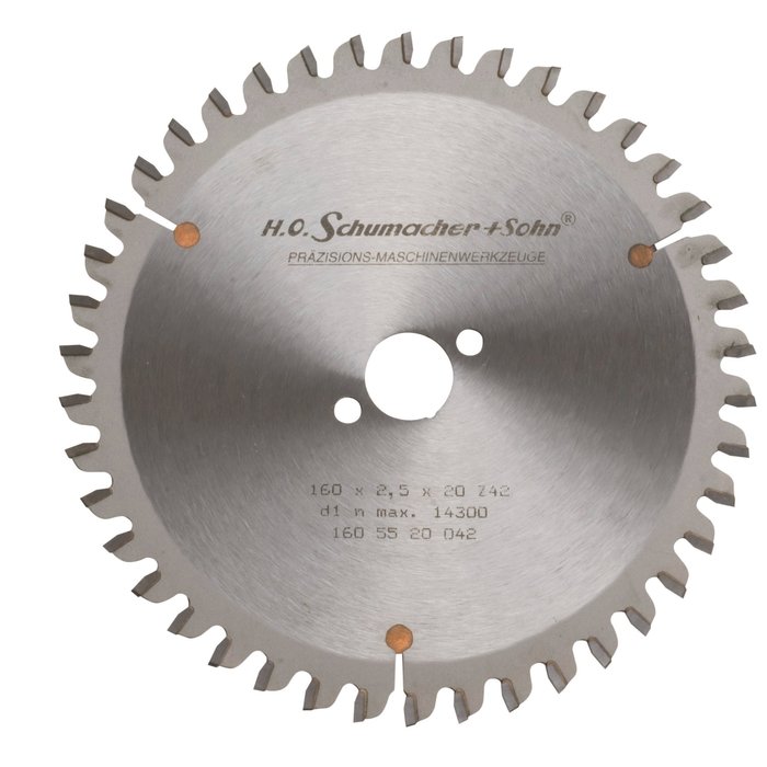 Lame de scie à denture d'angle d'attaque négatif - Ø 235 mm - 62 dents - Kwo-1