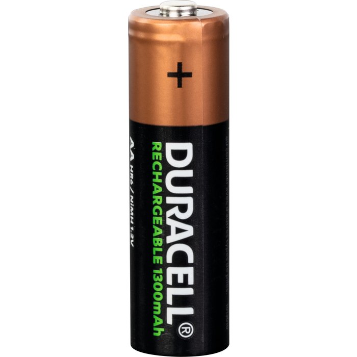 Piles rechargeables AA Duracell - Blister de 4 - HR06 - 1300 mAh - Alcaline-2