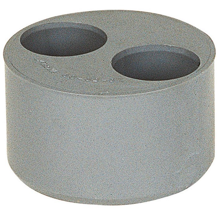 Tampon de réduction d'évacuation - PVC - 2 trous-1