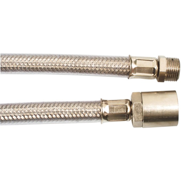 Flexible inox gainé PVC - Femelle / Mâle - Filetage 1/2"-1