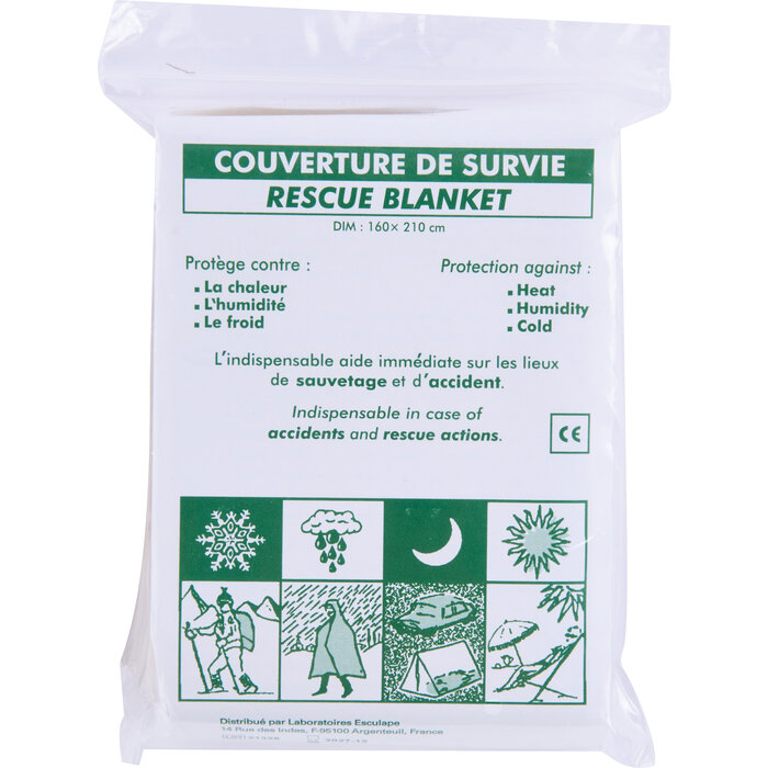 Couverture de survie – ESCULAPE – 210 x 160 cm – Non stérile-2