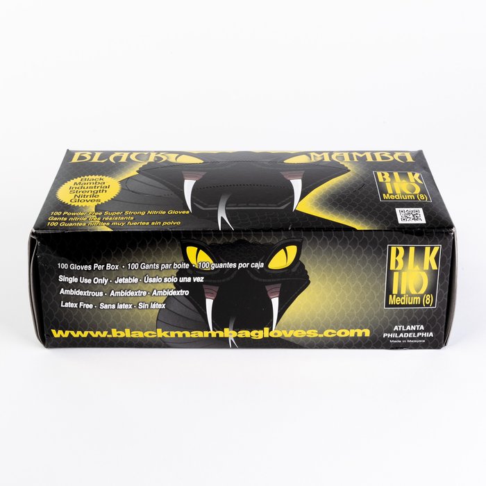 Gant jetable noir - Vendu par 100 - Black Mamba - M-5