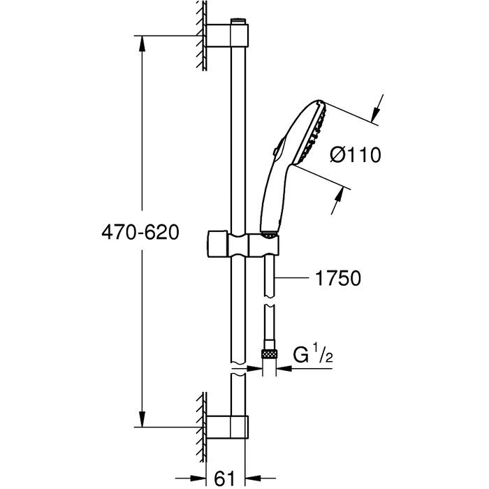 Ensemble de douche - GROHE - Tempesta 110-1