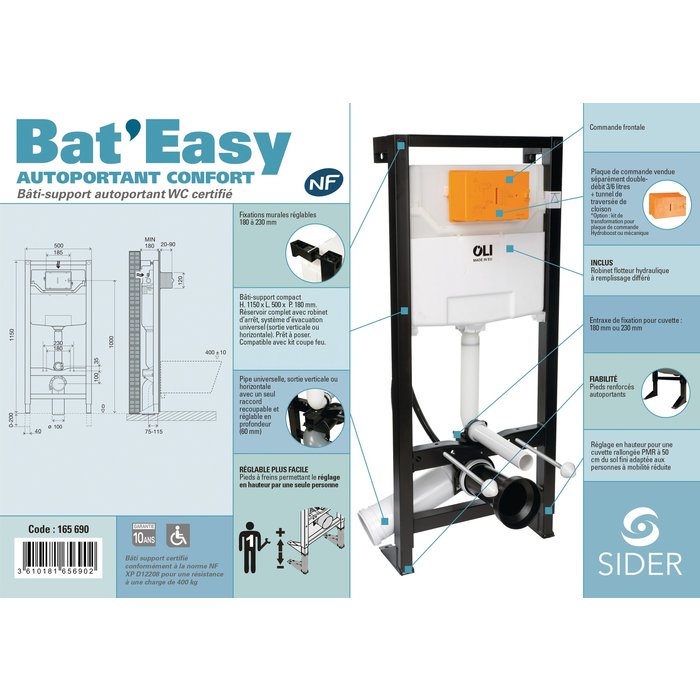 Bâti-support Bat'Easy autoportant confort-4