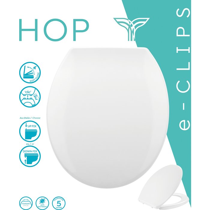 Abattant WC - Hop - ODYSSEA - 44,5 x 37,8 cm-9