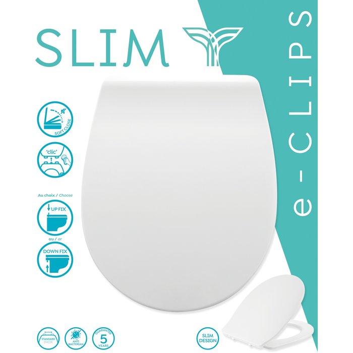 Abattant WC - Slim - ODYSSEA- 44 x 36,1 cm-7
