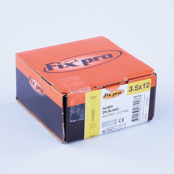 Vis agglo - Fixpro - Tête fraisée - TX - Filetage total - Boîte carton-5