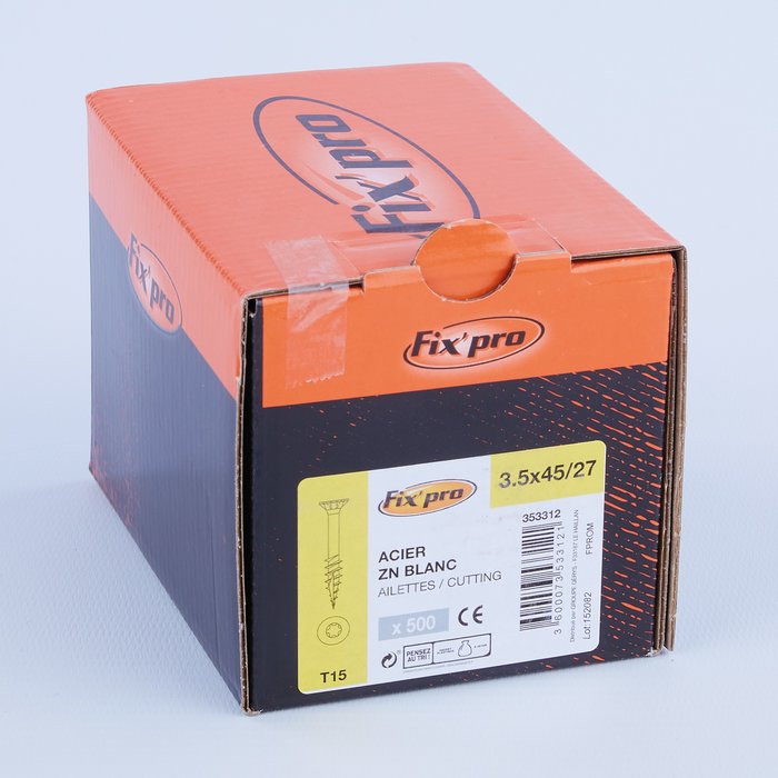 Vis agglo - Fixpro - Tête fraisée - TX - Filetage partiel - Boîte carton-5