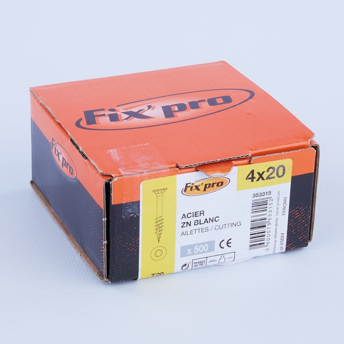 Vis agglo - Fixpro - Tête fraisée - TX - Filetage total - Boîte carton-5