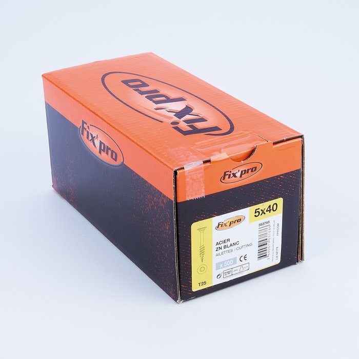 Vis agglo - Fixpro - Tête fraisée - TX - Filetage total - Boîte carton-5