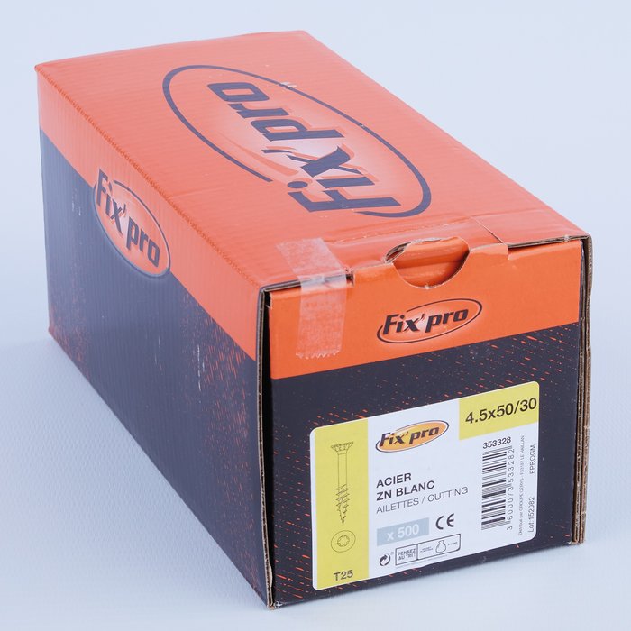 Vis agglo - Fixpro - Tête fraisée - TX - Filetage partiel - Boîte carton-5