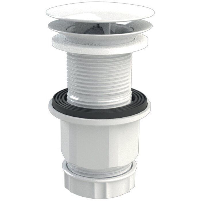 Bonde de lavabo Hygiénique - DELABIE  - Sans garde d'eau - Débit 36L/min-1
