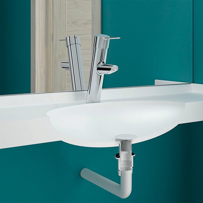 Bonde de lavabo Hygiénique - DELABIE  - Sans garde d'eau - Débit 36L/min-3