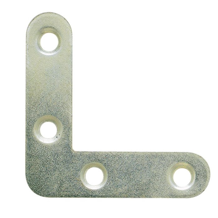 Equerre plate bouts ronds Jardinier Massard - Dimensions 60 x 60 mm-1