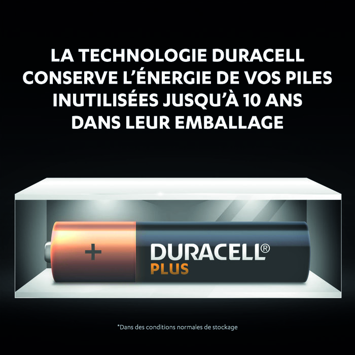Piles Duracell Plus 100% - Par 4 - AAA - LR03 - Alcaline-5