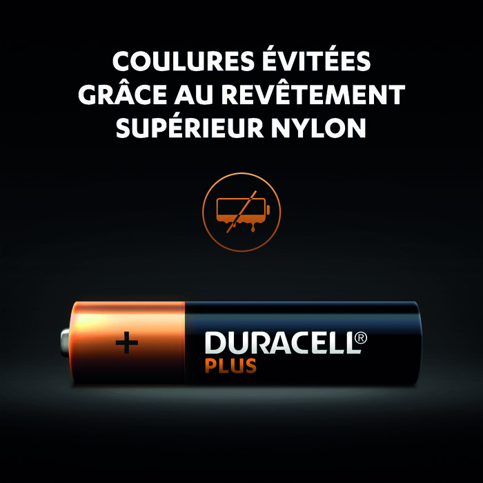 Piles Duracell Plus 100% - Par 4 - AAA - LR03 - Alcaline-7