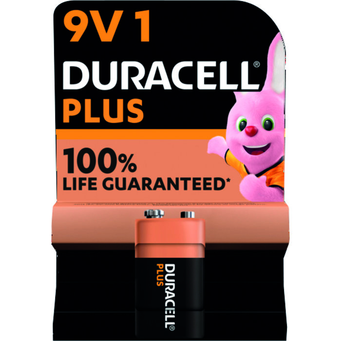 Piles Mainline Plus 100% Duracell - 9 V - Blister de 1 - Alcaline-2