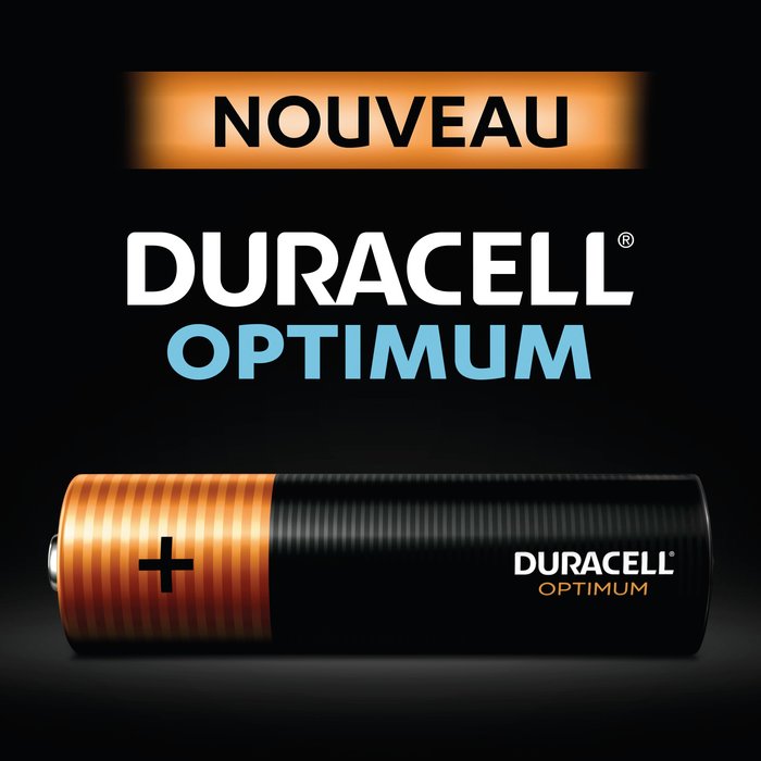 Piles Duracell Optimum - Par 4 - AA - LR06 - Alcaline-10