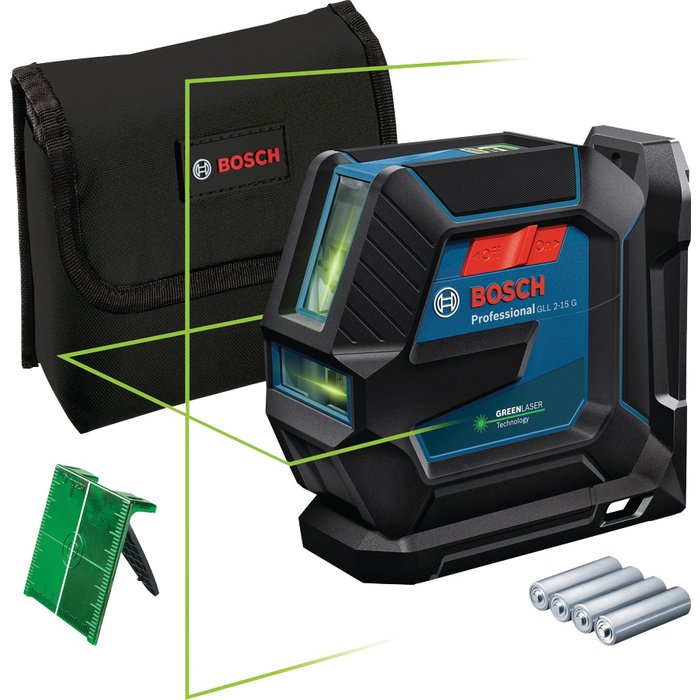Laser vert combiné - GLL 2-15 G Professional - Bosch - IP64