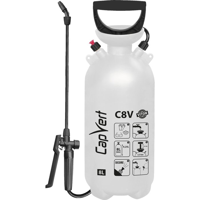 Pulvérisateur - C8 V - Capvert - A pression préalable - 8 l - Joint Viton