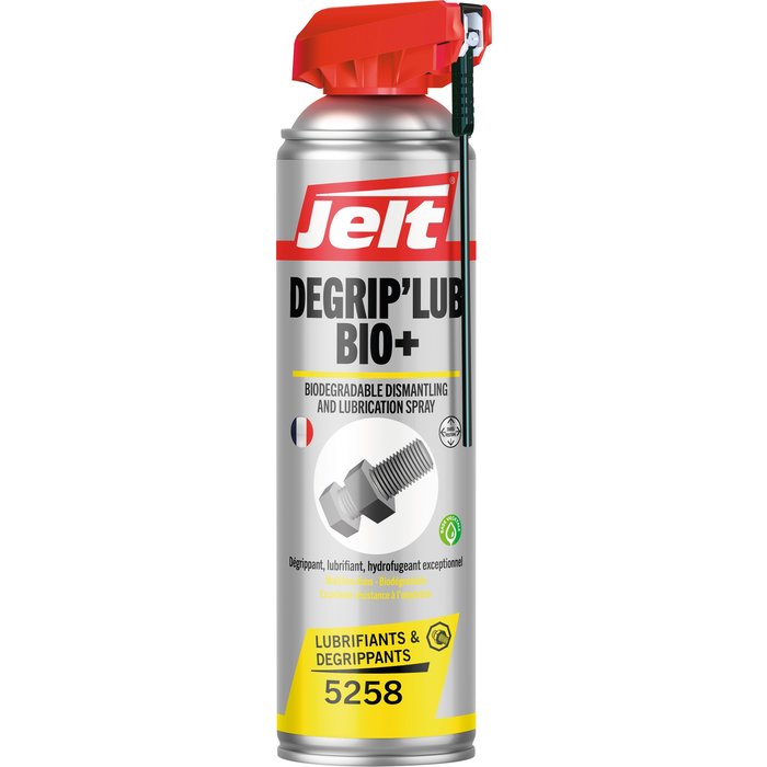 Dégrippant lubrifiant multifonctions biodégradable - 650 ml - Degrip'Lub "Bio+" - Jelt-1
