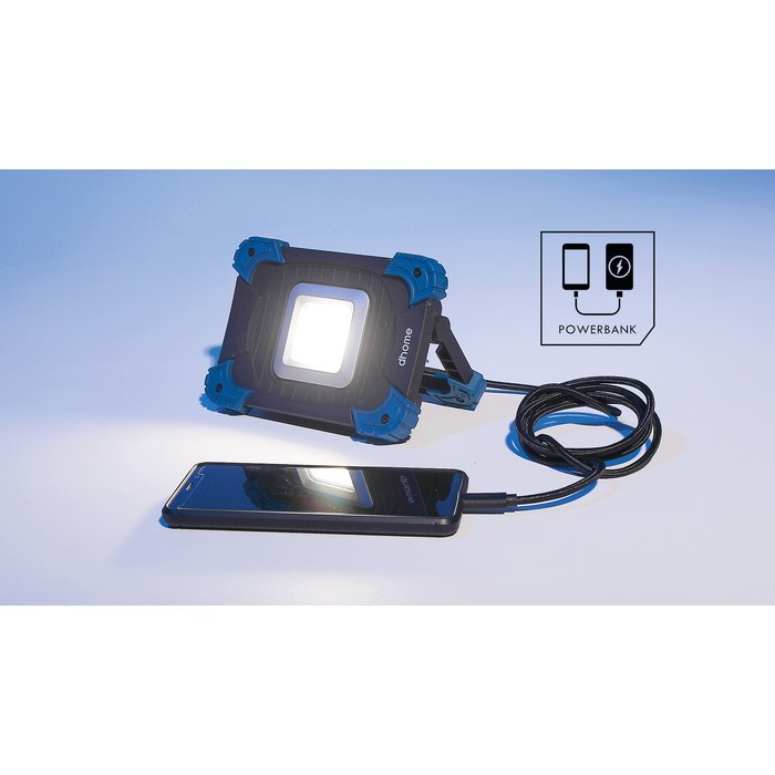 Projecteur LED - Erti - Dhome - 10 W - 1100 lumens - 5000 K - IP54 - Rechargeable-7