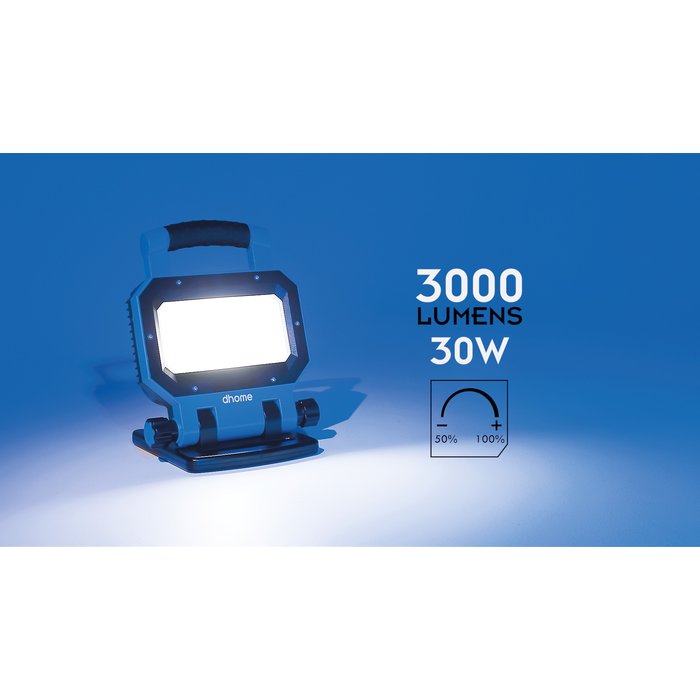 Projecteur LED - Erös - Dhome- 30 W - 3000 lumens - 5000 K - IP54 - Rechargeable-11