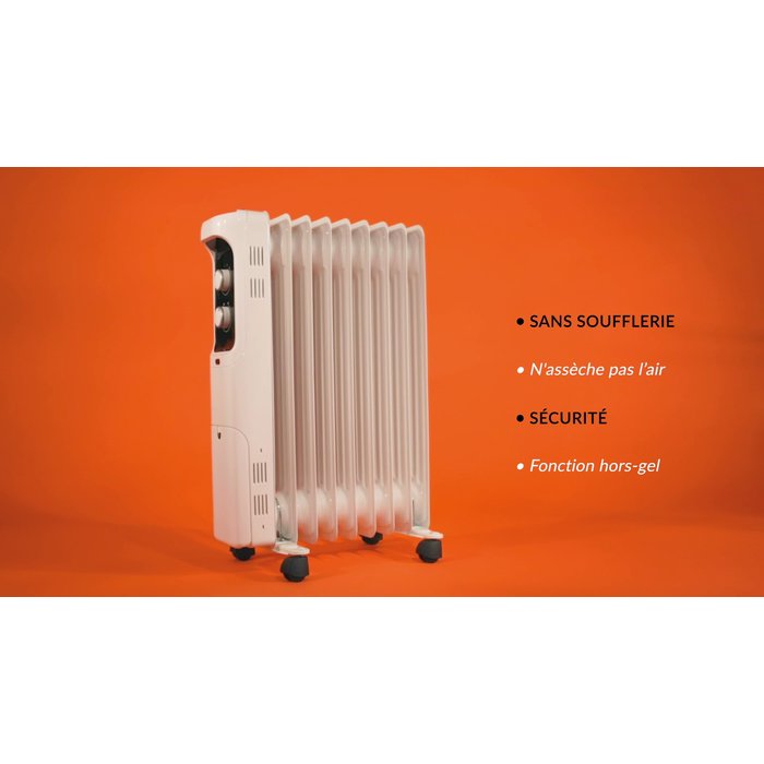 Radiateur bain d'huile - VARMA - Ingaro - Blanc - 2000W-12