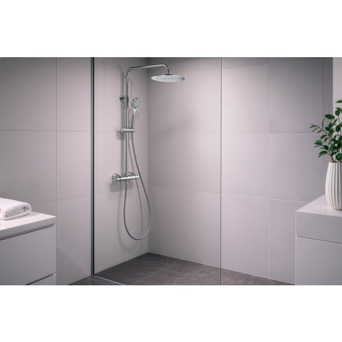 Colonne de douche thermostatique - SIDER - Ibaya - Chromée - Hauteur réglable-4