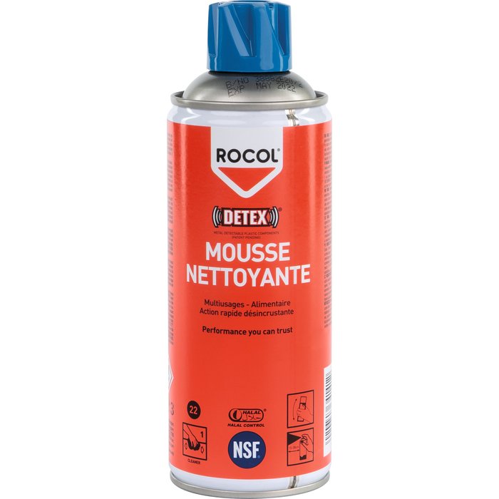 Mousse nettoyante rapide - Multi-usages - 520 ml - Rocol