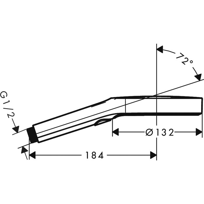 Douchette - Rainfinity - HANSGROHE - 3 jets - Ø130 mm-1