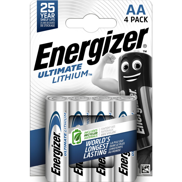 Pile lithium – ENERGIZER – AA/FR6 – 1,5 V – Ultimate Lithium-1