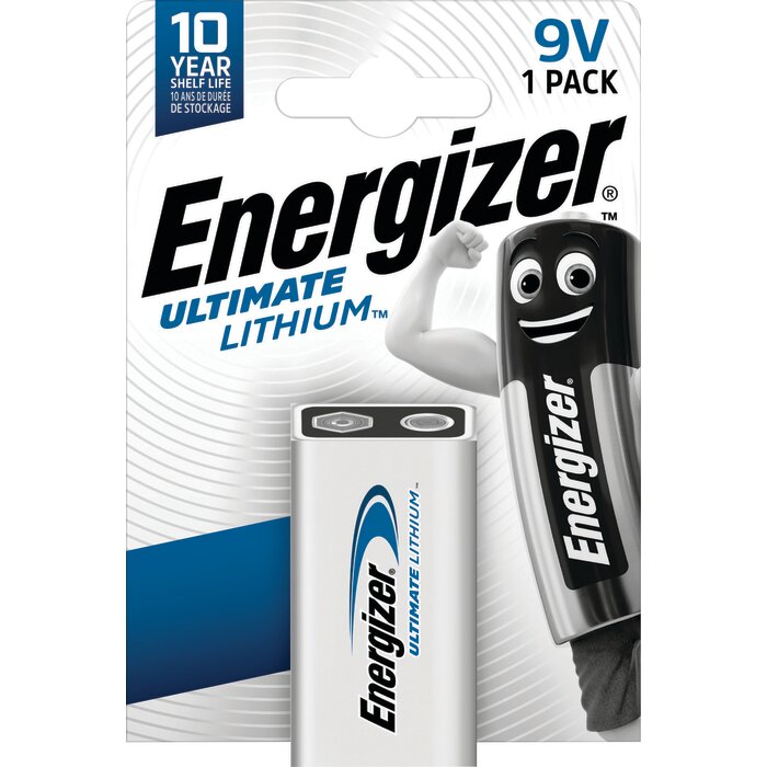 Pile lithium – ENERGIZER – 9V/1604LC – 9 V – Ultimate Lithium – Vendu par 1-1