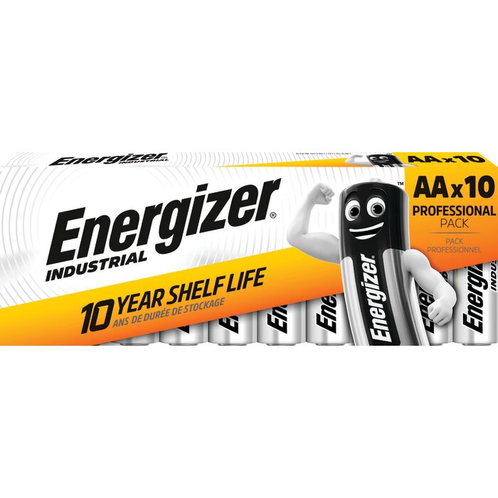 Pile alcaline – ENERGIZER – AA/LR6 – 1,5 V – Industrial – Pack x10-3