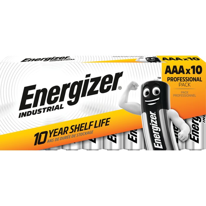 Pile alcaline – ENERGIZER – AAA/LR03 – 1,5 V – Industrial – Pack x10-2