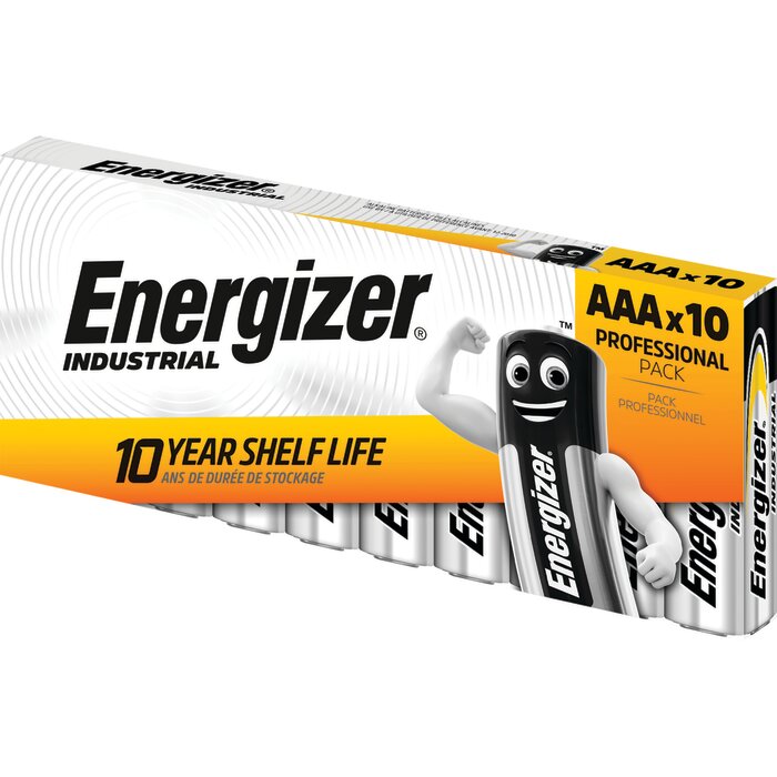 Pile alcaline – ENERGIZER – AAA/LR03 – 1,5 V – Industrial – Pack x10-3