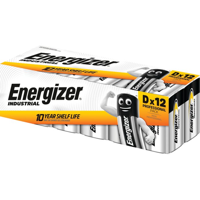 Pile alcaline – ENERGIZER – D/LR20 – 1,5 V – Industrial – Pack x12-2