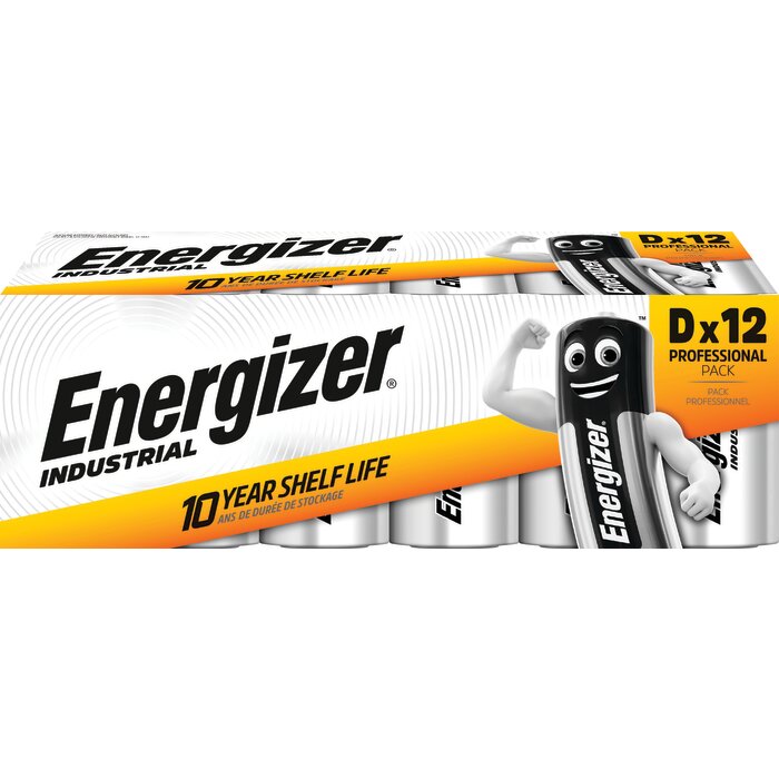 Pile alcaline – ENERGIZER – D/LR20 – 1,5 V – Industrial – Pack x12-3