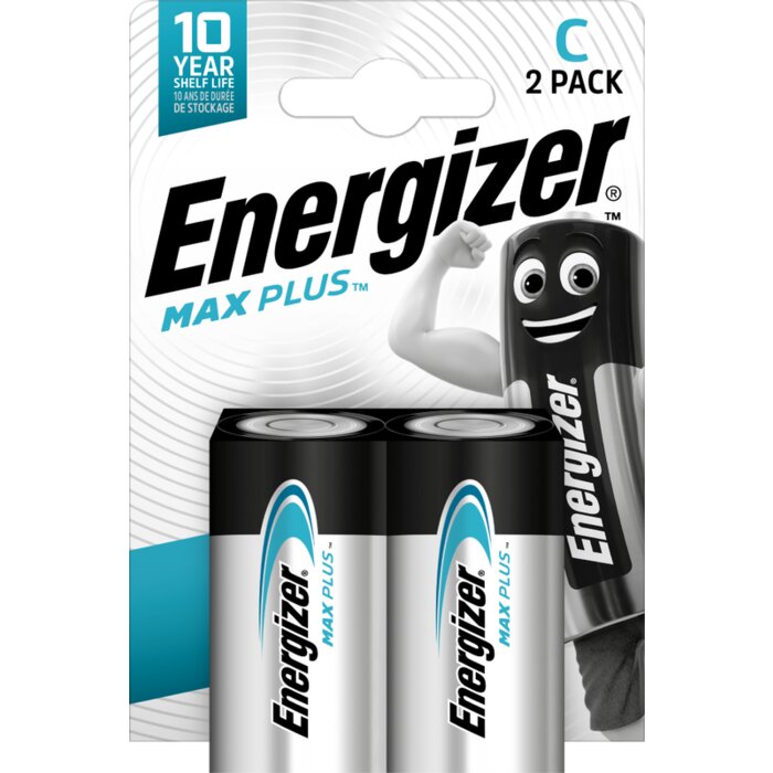 Pile alcaline – ENERGIZER – C/LR14 – 1,5 V – Max Plus – Vendu par 2-1